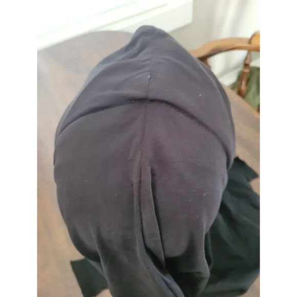 Halloween Vintage Old Man Wrinkled Face Rubber Mask w/Black Hood Cloak Costume - Picture 9 of 10